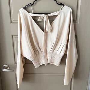 Elegant Cream Women's Top